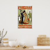 Poster Théâtre Vintage "Naughty Anthony" (Cuisine)