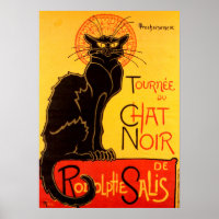 Théâtre vintage Show Conversation Noir Black Cat T