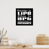 Poster Theatre vs Film vs TV (Cuisine)