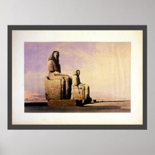 Poster Thèbes 4 décembre 1838 David Roberts / Haghe Art