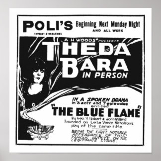 Poster Theda Bara 1920 apparence personnelle