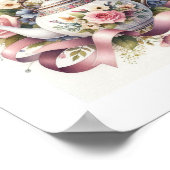 Poster Théière florale 1 (Coin)