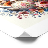 Poster Théière florale 3 (Coin)