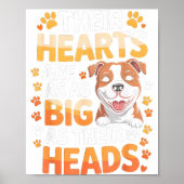 Poster Their Hearts Are As Big As Their Heads - Tbull Dog (Devant)