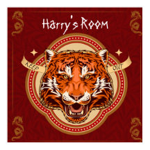 Thème chinois Tiger Editable