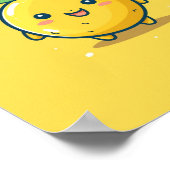 Poster Thème citron mignon (Coin)