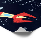 Poster Thème d'anniversaire de l'Affiche de bienvenue (Coin)