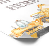 Poster Thème de construction Cadeau Déposer de la gare Co (Coin)