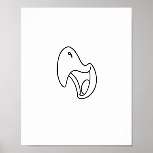 Poster Thème de cri d'oiseau, perroquet (Devant)