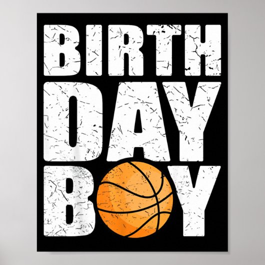 Poster Thème de fête d'anniversaire de baseball garçon Fu (Devant)
