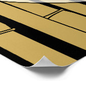 Poster Thème de fête d'anniversaire de Luau personnalisé (Coin)