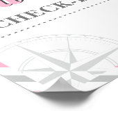 Poster Thème de fête d'avion de voyage Accueil d'invité à (Coin)