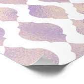 Poster Thème de fête personnalisé marocain arabe or viole (Coin)