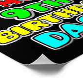 Poster thème de jeu vidéo de course pour anniversaire de (Coin)
