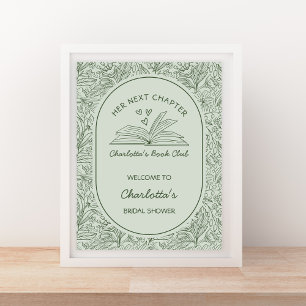 Poster Thème de livre de chapitre suivant Bienvenue à la