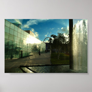 Poster thème de Manchester City de centre d'urbis