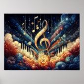 Poster Thème de musique artistique Abstraite (Devant)