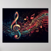 Poster Thème de musique artistique Abstraite II (Devant)