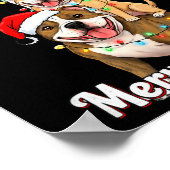 Poster Thème de Noël Pitbull Joyeux Pitmas pour D (Coin)