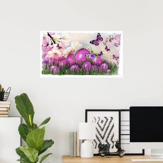 Poster Thème de Pâques (Bureau à domicile)