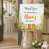 Poster Thème de shower pour bébé Little Wild One