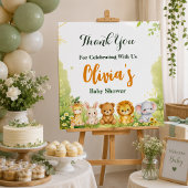 Poster Thème de shower pour bébé Little Wild One