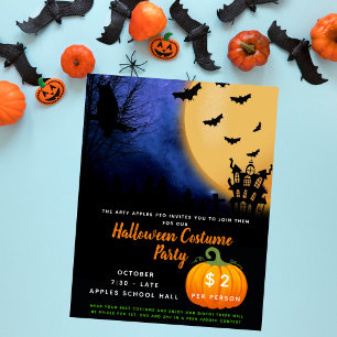 Poster thème de soirée de fête en costume pour Halloween