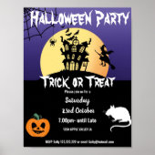 Poster thème de soirée Halloween (Devant)
