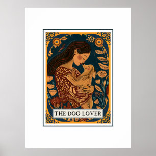 Poster Thème de Tarot illustré par l'Amoureux des chiens