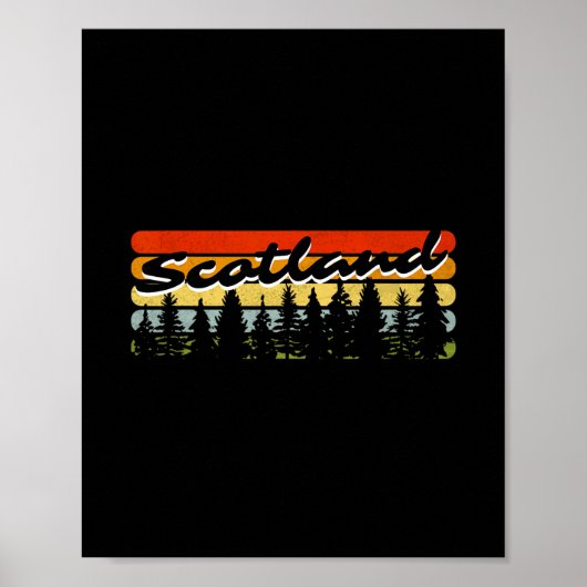 Poster Thème de vacances de cabine d'arbres de coucher de (Devant)