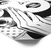 Poster thème/dessin popart rétro (Coin)