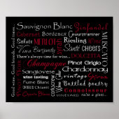 Poster Thème du vin (Devant)