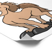 Poster Thème équine de Cheval Silly Pony, Cartoon Sourian (Coin)