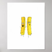 Poster Thème frites et chips (Devant)