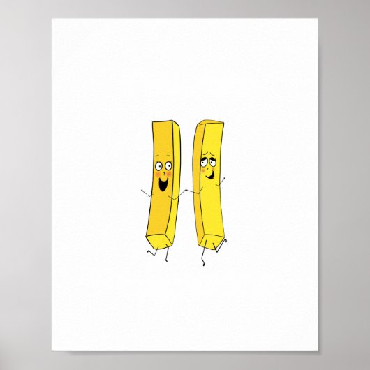 Poster Thème frites et chips (Devant)