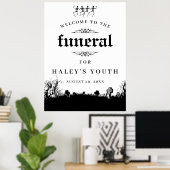 Poster Thème funéraire RIP Twenties 20s Drôle 30e anniver (Bureau à domicile)