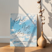 Poster Thème Nuage Date Nuit Idées Fête des mariées