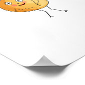 Poster Thème pois chiche, design pois chiche (Coin)