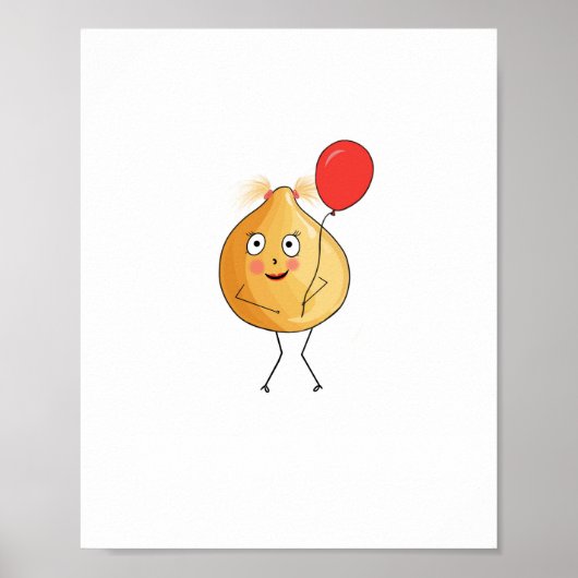 Poster Thème pois chiche, design pois chiche (Devant)