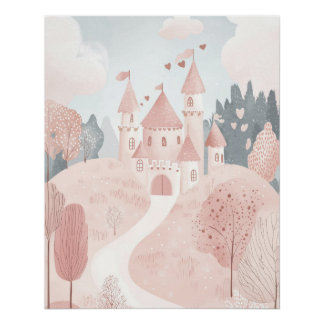 Poster Thème Princesse Pour La Nurserie, Décoration Mural