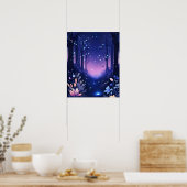 Poster THÈME PURPLE BLEU PURPLE Enchanted Forest (Cuisine)