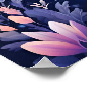 Poster THÈME PURPLE BLEU PURPLE Enchanted Forest (Coin)