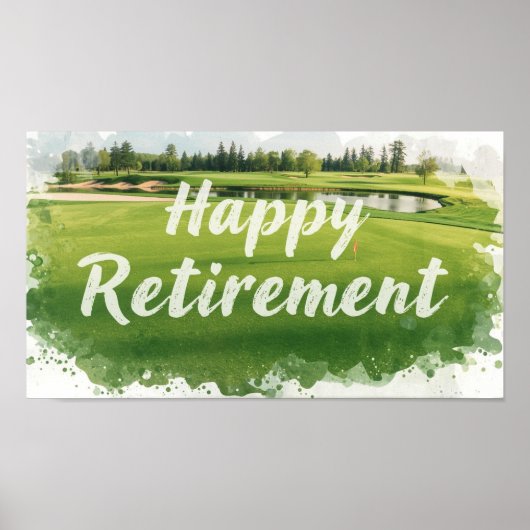 Poster Thème retraite de golf (Devant)