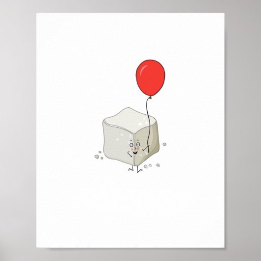 Poster Thème sucre, cube de sucre (Devant)