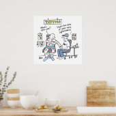 Poster Thème Tattoos Drôle Tattooïste (Cuisine)