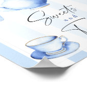 Poster Thème Tea Party - douceurs et friandises pour une (Coin)