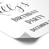 Poster Thème vin, fête adulte, signe d'accueil (Coin)