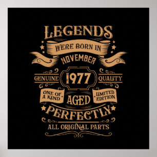 Poster Thème whisky d'anniversaire vintage personnalisé