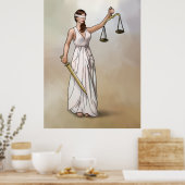 Poster Themis - Lady Justice (Cuisine)