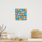 Poster Theo Van Doesburg - Composition 17 - Art Mondrian (Cuisine)